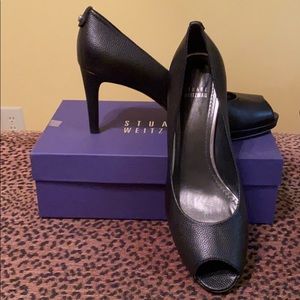 Stuart Weitzman size 11 black leather